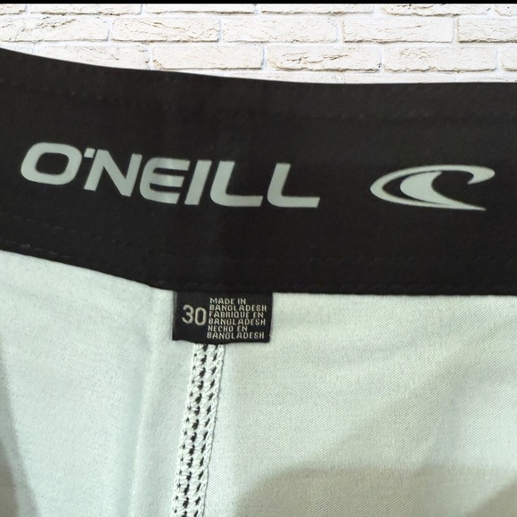NWT O’Neill Brisbane Black and Grey Striped Pattern Board-shorts Trunks -Size 30 - Picture 5 of 7